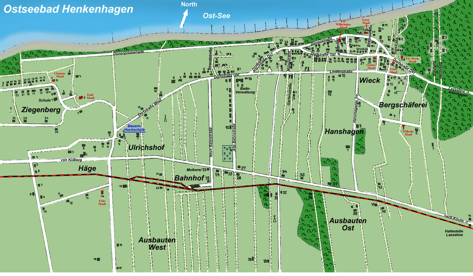 Henkenhagen Map